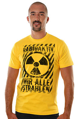 Abschluss-T-Shirt in der Farbe Sonnengelb von der Stickerei Stoiber.