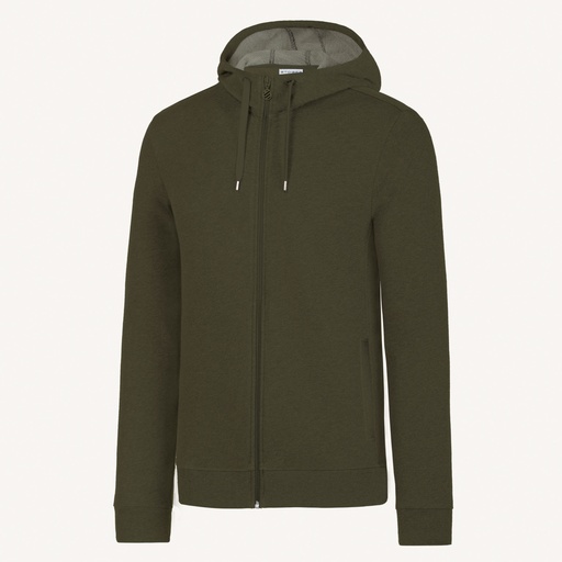 Kapuzen-Sweatjacke meliert # ST-325